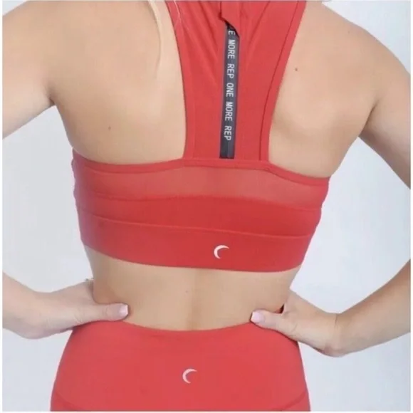 ZYIA Active All Star One More Rep Red Sports Bra - Picture 3 of 10